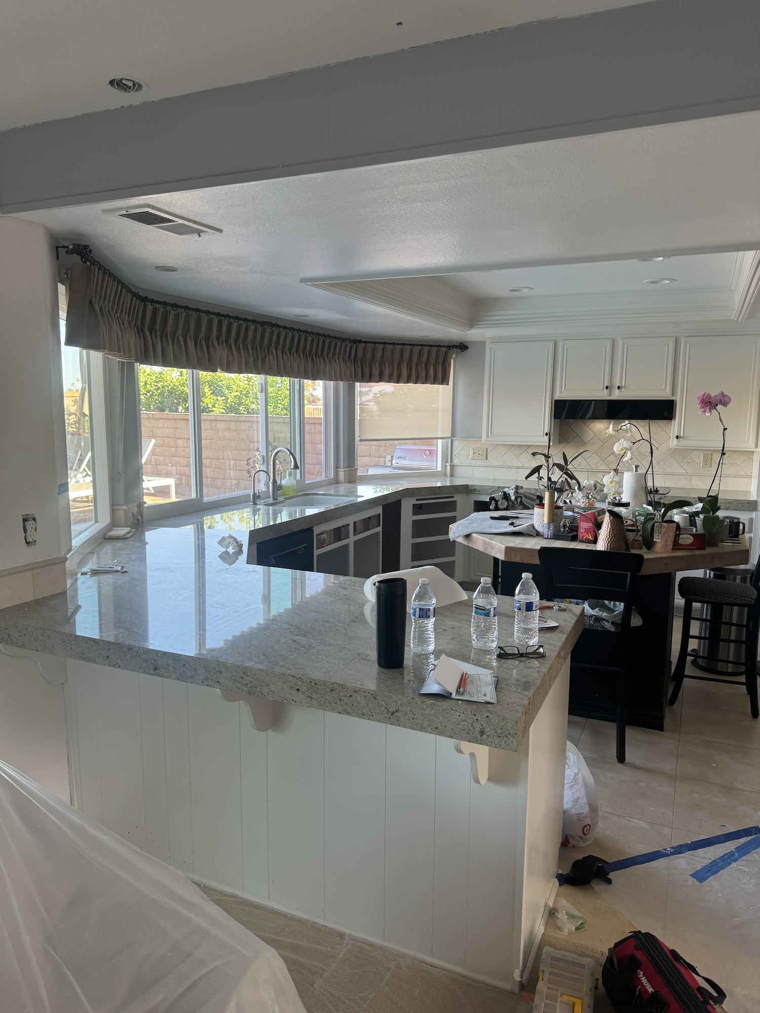 Wood display shelving