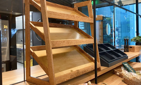 Trash cabinet with top